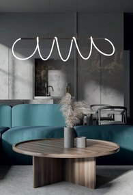 Lustra LED suspendata moderna ZIGZAG BK