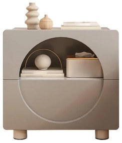 Noptiera Moderna Minimalista cu spatiu de depozitare - gri
