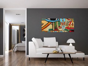 Tablou- Pictură egipteană (120x50 cm)