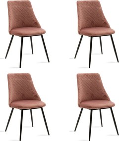 Scaun Bucatarie/Dining Grysell Catifea Roz