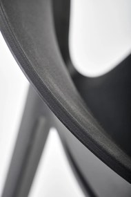 Scaun din plastic negru K491