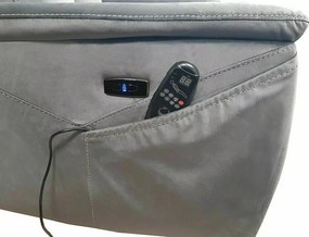 Fotoliu recliner cu functie de masaj Neptun M velvet bleumarin Blu86