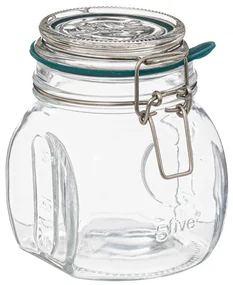 Borcan ermetic Jrew, sticla, 0.5 litri