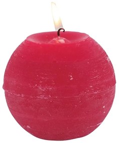 Lumanare Sphere, rosu, 8 cm