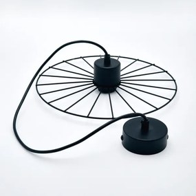 Lustră pe cablu MONTANA 1xE27/15W/230V d. 30 cm negru