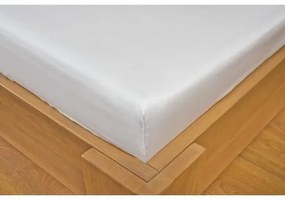 Cearșaf de pat Kvalitex Satin colecția Luxuryalb, 90 x 200 cm + 22 cm, 90 x 200 cm