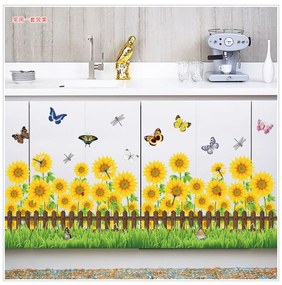 Sticker Floarea Soarelui perete / geam