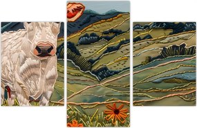 Tablou - Imitație de motiv tricotat (90x60 cm)