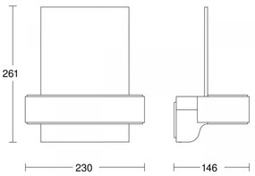 Număr LED de casă cu senzor STEINEL 87579 L 820 SC LED/9,8W/230V IP44
