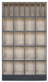 Biblioteca, negru, din lemn masiv cu aspect clasic, double, Chicago