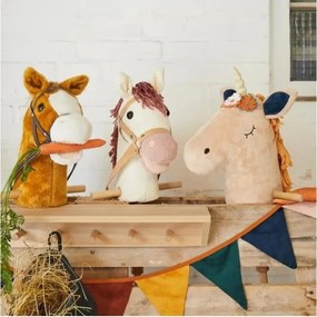 Căluț de jucărie pe băț Bieco MAGIC inorog