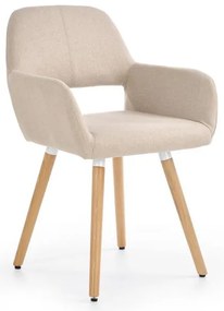 Scaun de bucaterie Leroy, bej/fag
