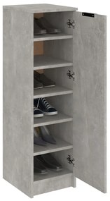Pantofar, gri beton, 30x35x100 cm, lemn compozit 1, Gri beton