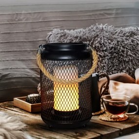 Lampă LED decorativă de masă Solight WO3101 LED/3xAA negru