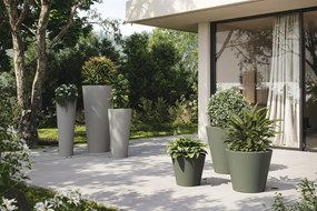 Ghiveci plante design decorativ modern interior / exterior HIGH CONE mini 14x28cm