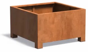 Vas de plante Corten - 100 x 100 x 60 cm