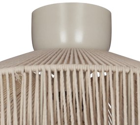 Japandi plafondlamp bruin met touw - Svea