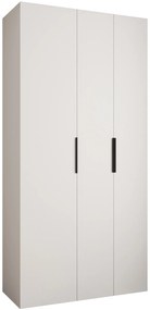 Dulap de haine 120 cm Carmela 40-4 (alb + Negru). 1126641