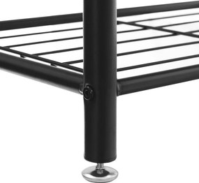 Cuier HENRY cu bancă și suport pentru pantofi, în stil industrial, 32x70x175 cm, maro/negru Vasagle
