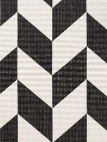 Covor pentru exterior și interior negru/crem 120x170 cm Haringey Terrick – Ted Baker