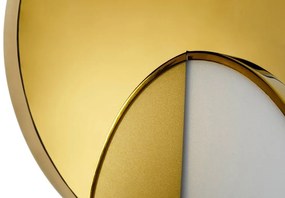 Lustra suspendata LED design decorativ Disc auriu