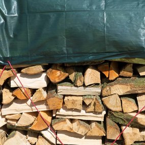 Nature Prelata pentru lemne, verde, 1,5x6 m, PE