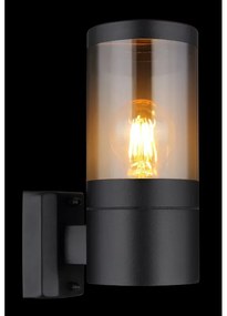 Aplica pentru exterior design modern IP44 Xeloo negru, fumuriu