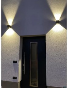Aplică LED de exterior 2xLED/3W/230V IP54 antracit