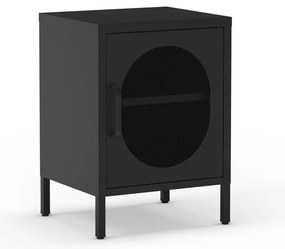 Noptieră neagră din metal Diora – Marckeric