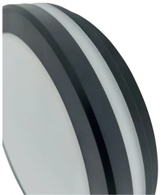 Plafonieră LED cu senzor de mișcare LED/20W/230V 3000/4000/6500K IP54 antracit