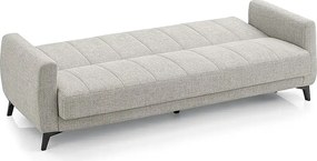 Canapea extensibila cu lada de depozitare living 215x85x90 cm – stofă, bej – Hilton