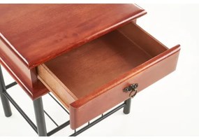 Noptieră FIONA 55x48 cm maro/negru