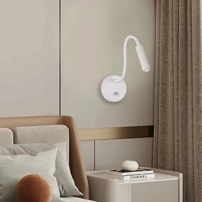 Lampă flexibilă de perete Brilagi MAYA 1xG9/4W/230V alb