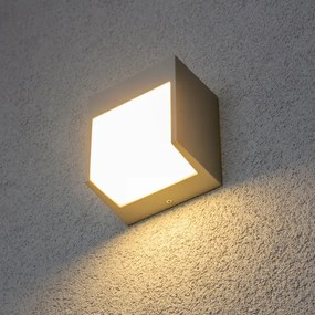 Aplică LED de exterior Brilagi TERNI LED/12W/230V gri IP44