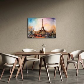 Tablou - Pictură a Turnului Eiffel (70x50 cm)