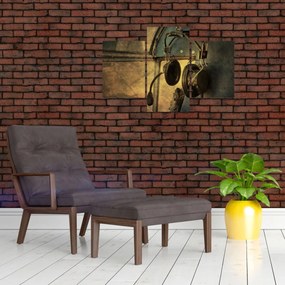 Tablou - Căști de avion de epocă (90x60 cm)