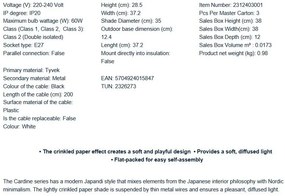 Lustra stil modern Japandi Cardine 35