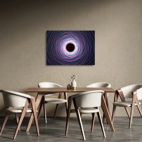 Tablou pe sticlă cercul abstact (70x50 cm)