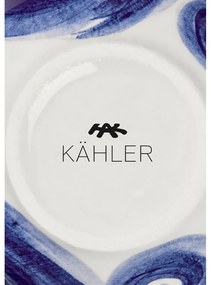 Vază albastră din gresie pictată manual Tulle – Kähler Design