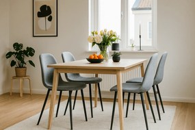 OFERTA Scaun gri FOX cu picioare negre II. calitate