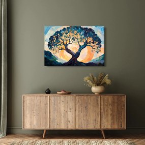 Tablou – Mozaic – soare și arbore II. (90x60 cm)