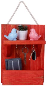 Suport chei din lemn 214Ki Rosu 31x24x8 cm