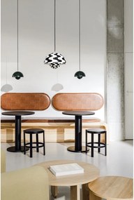 Masă de dining rotundă cu blat cu aspect de lemn de stejar ø 65 cm Sool – noo.ma