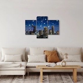 Tablou - Municipiul nocturn (90x60 cm)