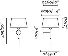 Aplica de perete cu reader LED WINDSOR alb