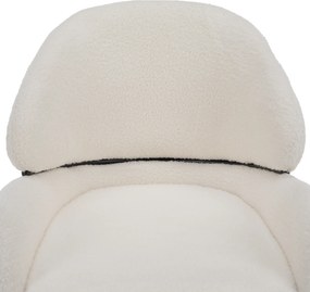 Scaun de sufragerie, alb/negru, SANAKO TYP 1