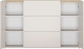 Comodă cu sertare Elivo 150 cm - cașmir / stejar uleiat