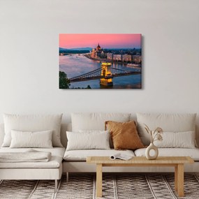 Tablou - Panorama orașului Budapesta, Ungaria (90x60 cm)
