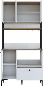 Dulap Jesy Walnut and White