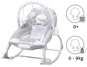 ShopJK BALANSOAR CU VIBRAȚII PENTRU BEBLUȘI KIDWELL PINO GRI